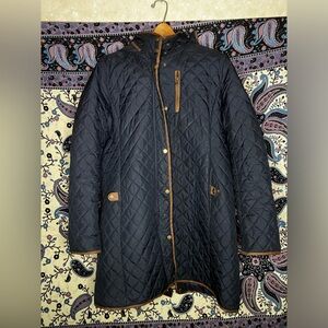 Ralph Lauren quilted faux suede jacket